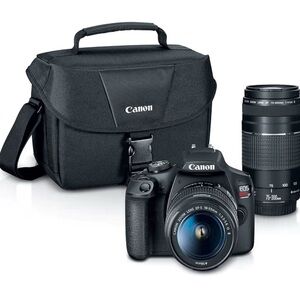 Canon EOS Rebel T7 DSLR Camera Kit with Lens, Case, and Camera Bag